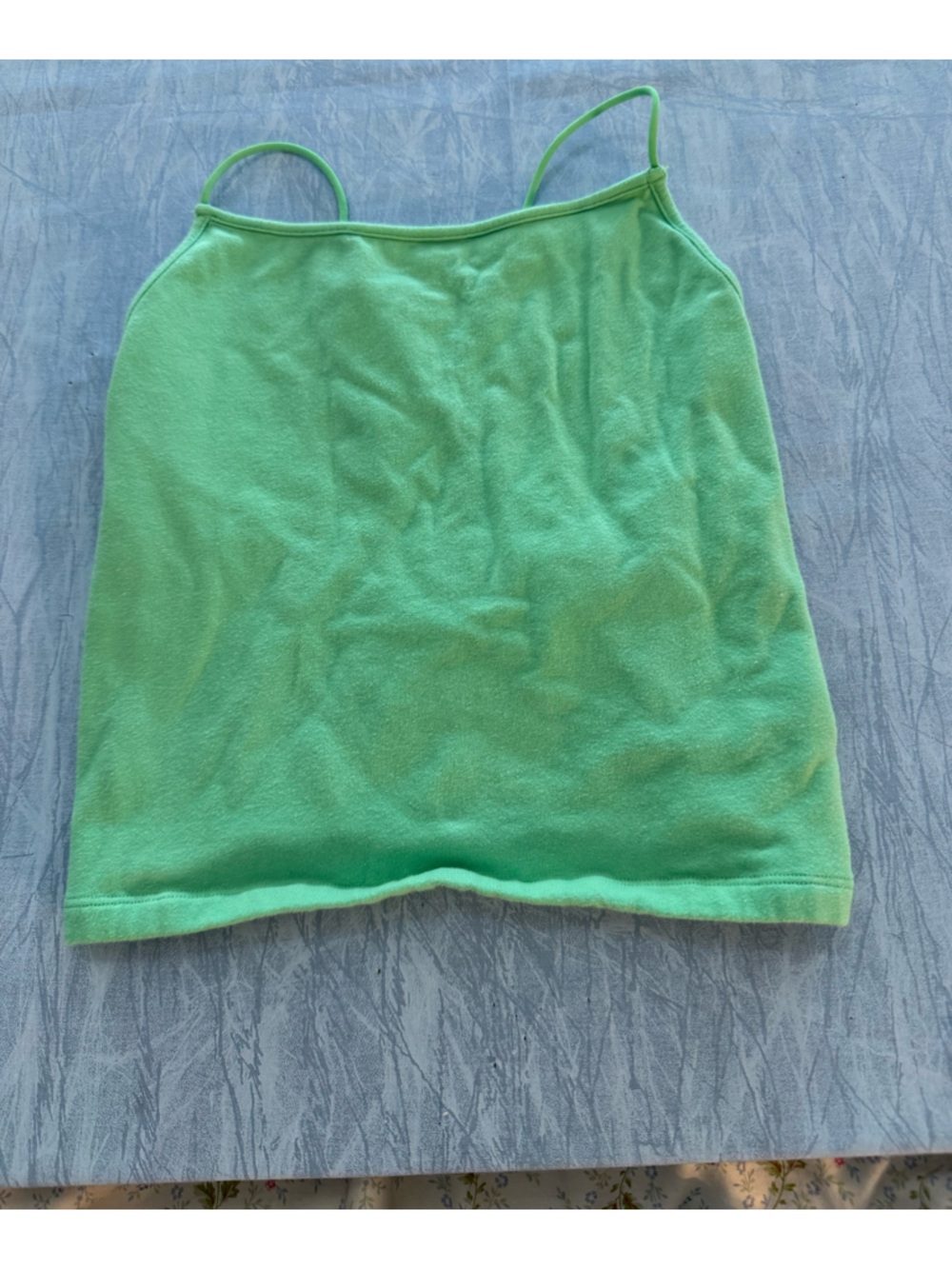 Light Green Spaghetti Strap Tank Top